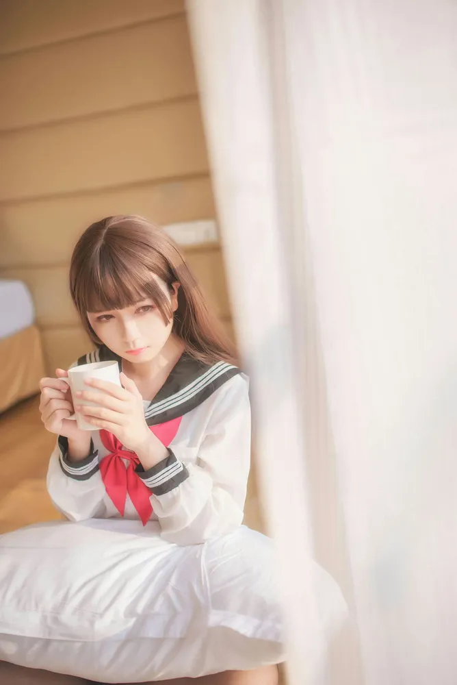 白金Saki - 半透明水手服 [37P19MB] - 机器猫次元