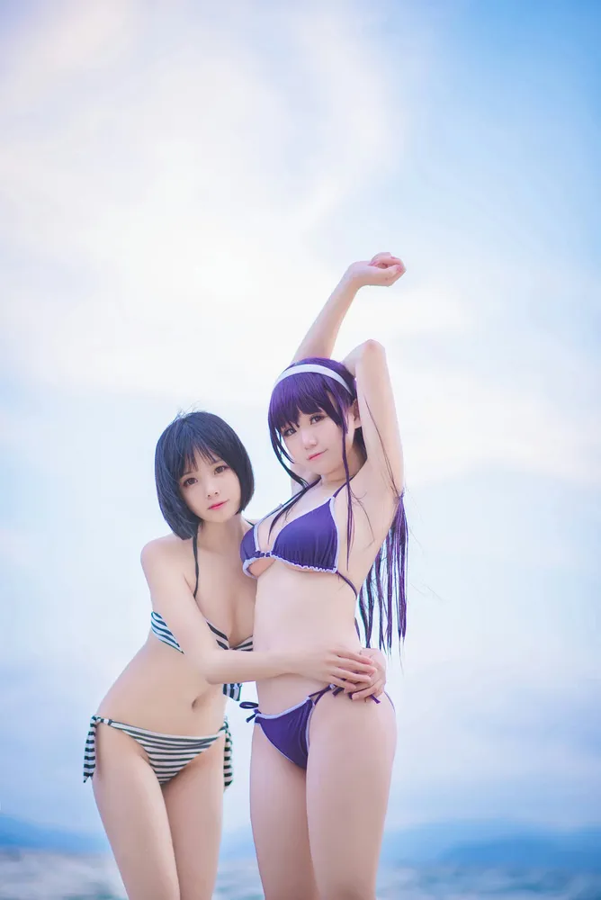 白金Saki - 水着泳装秀 [27P12MB] - 机器猫次元