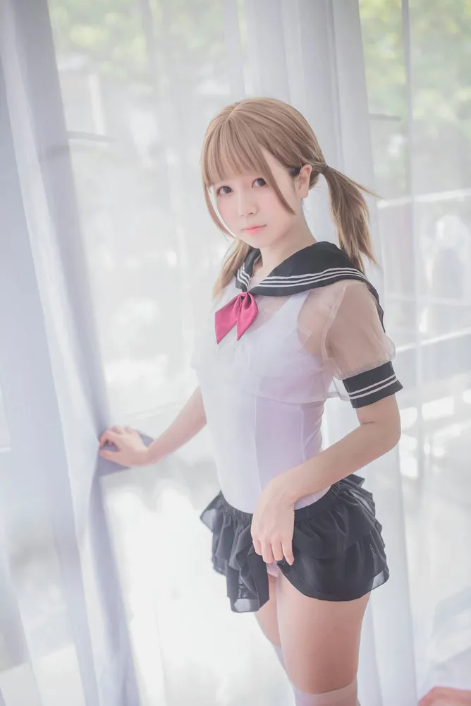 白金Saki - 学生制服 [17P-87MB] - 机器猫次元
