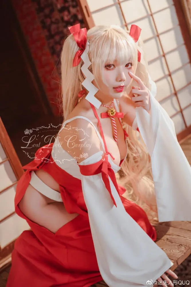 【COS正片】碧蓝航线可畏巫女装cos cn迷失人形QUQ - 机器猫次元