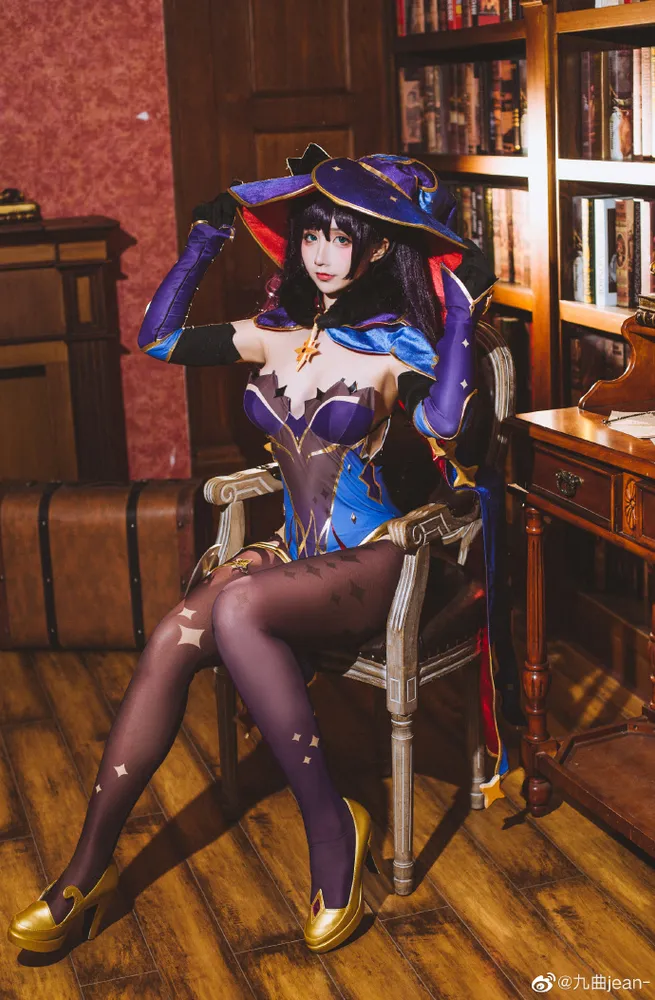 【COS正片】原神莫娜cos 有点大哦,超绝黑丝袜子 cn九曲jean - 机器猫次元
