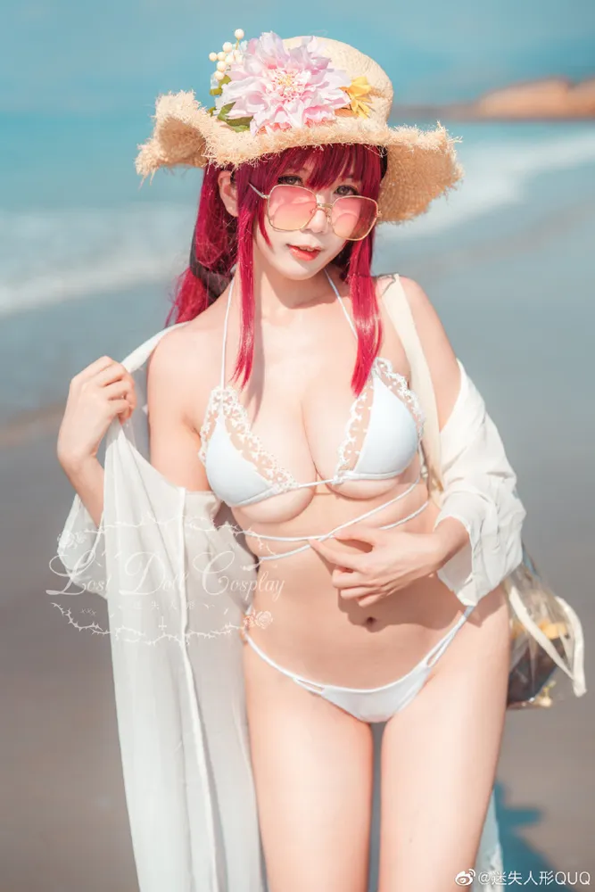 【COS正片】碧蓝航线絮库夫泳装cos cn迷失人形QUQ - 机器猫次元