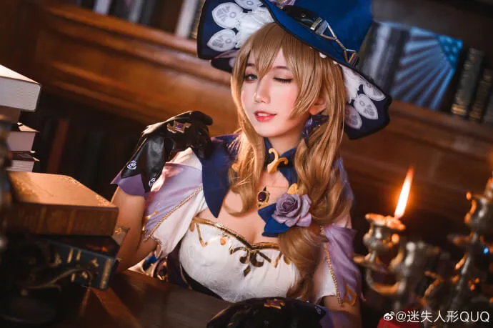 【COS正片】原神丽莎cos 知性魔女 cn迷失人形QUQ - 机器猫次元