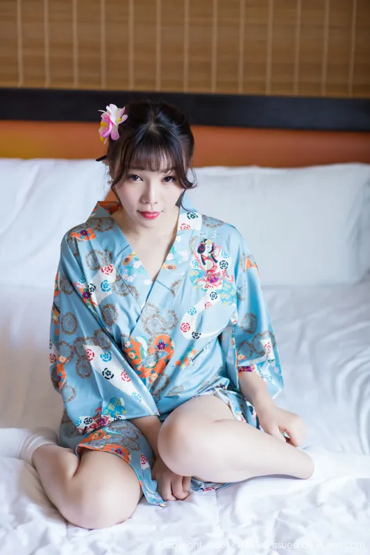 芝芝Booty《韵味和服+性感内衣》 爱蜜社 VOL.173 - 机器猫次元