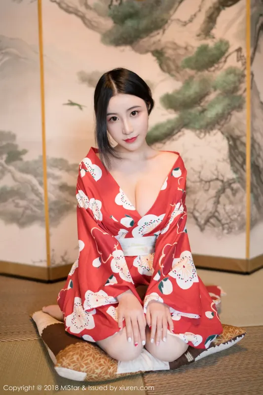 谢芷馨Sindy《娇艳红色和服》 魅妍社 VOL.210 - 机器猫次元