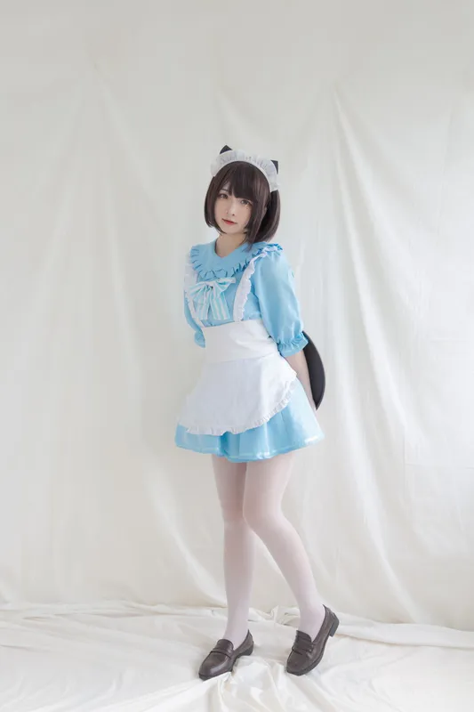 古川kagura – 蓝色小猫女仆 [42P] - 机器猫次元
