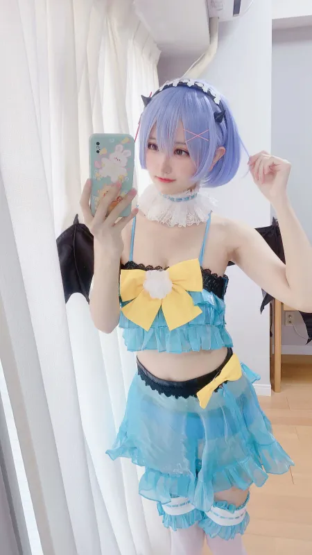 千阳 – 雷姆小恶魔cos [11P] - 机器猫次元
