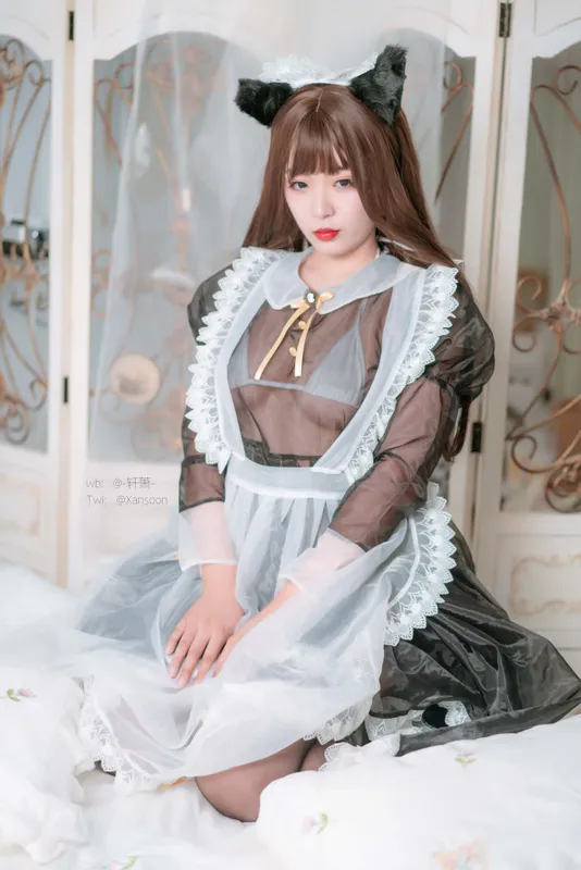 轩萧学姐 – 透明女仆 [28P] - 机器猫次元