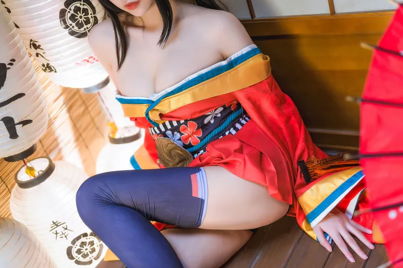Momoko葵葵 – 大凤之和服 [19P] - 机器猫次元