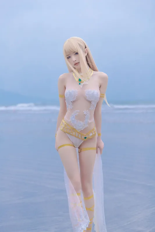 清水由乃 – 玛丽萝丝白色泳衣 [33P] - 机器猫次元