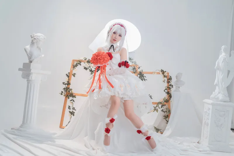面饼仙儿 – 德丽莎婚纱 [13P] - 机器猫次元