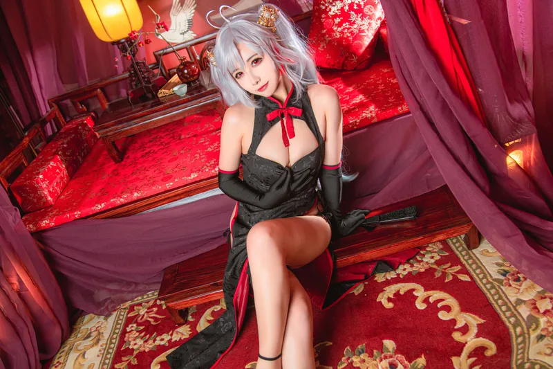 Momoko葵葵 – 欧根之旗袍 [20P] - 机器猫次元