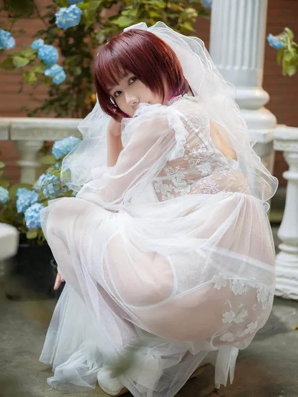 麻花酱 – 黑白婚纱 [60P] - 机器猫次元