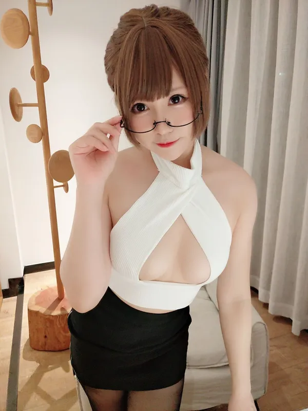 Nyako喵子 – 开胸黑丝 [18P] - 机器猫次元
