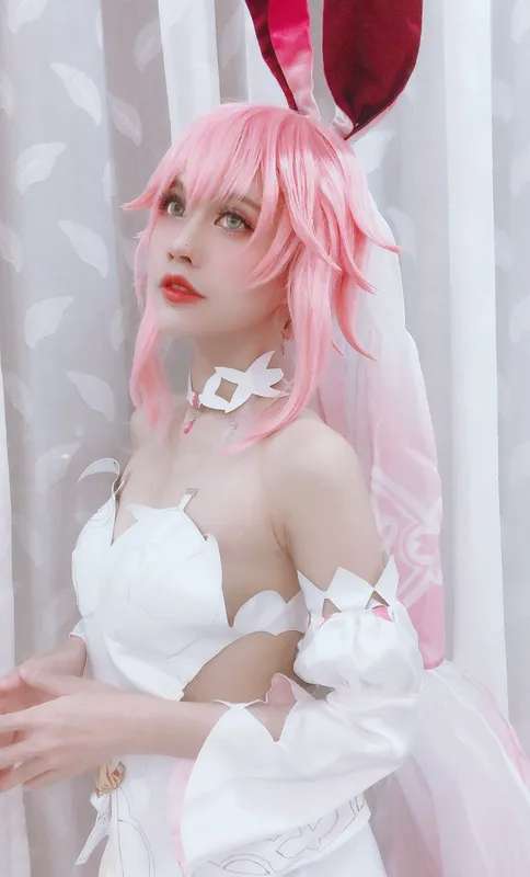 PingPing – Yae Sakura Wedding dress [13P] - 机器猫次元