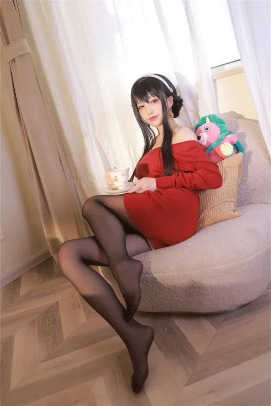 水淼aqua – 夜兰 约尔红毛衣 [68P] - 机器猫次元