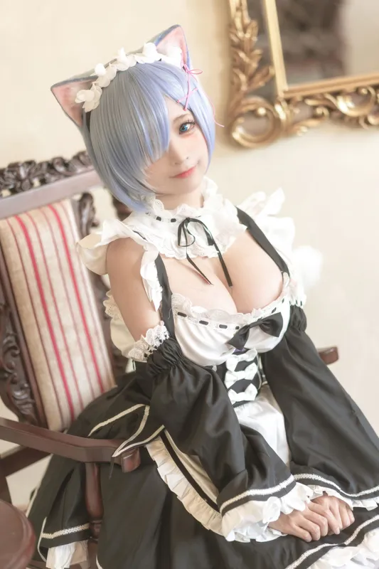 蠢沫沫 – 猫耳雷姆 [33P] - 机器猫次元