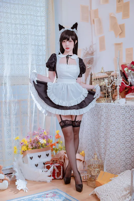 二佐Nisa – 犬之眷之碧蓝爱宕 女仆 [19P] - 机器猫次元