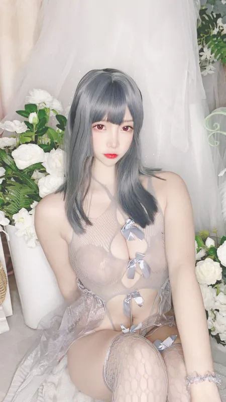 二佐Nisa – 蓝色网状比基尼 [38P] - 机器猫次元