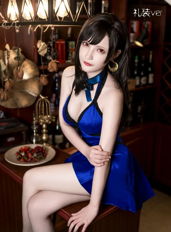 千夜未来（Senya Miku）- 蒂法连衣裙 [20P] - 机器猫次元
