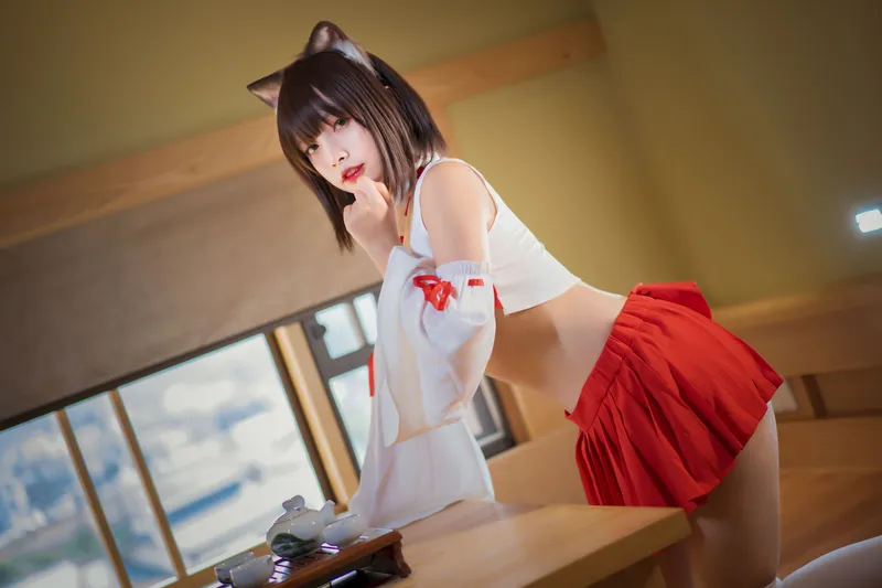 Neko-薇薇 – 巫女 [31P] - 机器猫次元