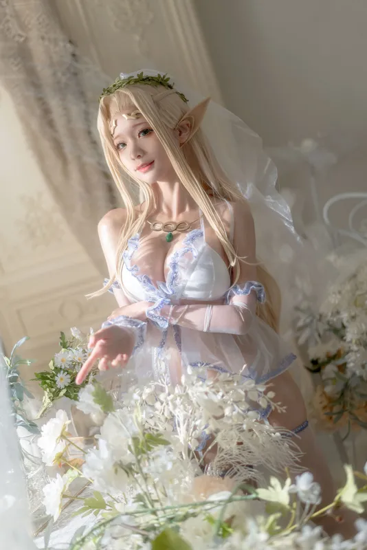 蠢沫沫 – 白精灵 婚纱 [60P] - 机器猫次元