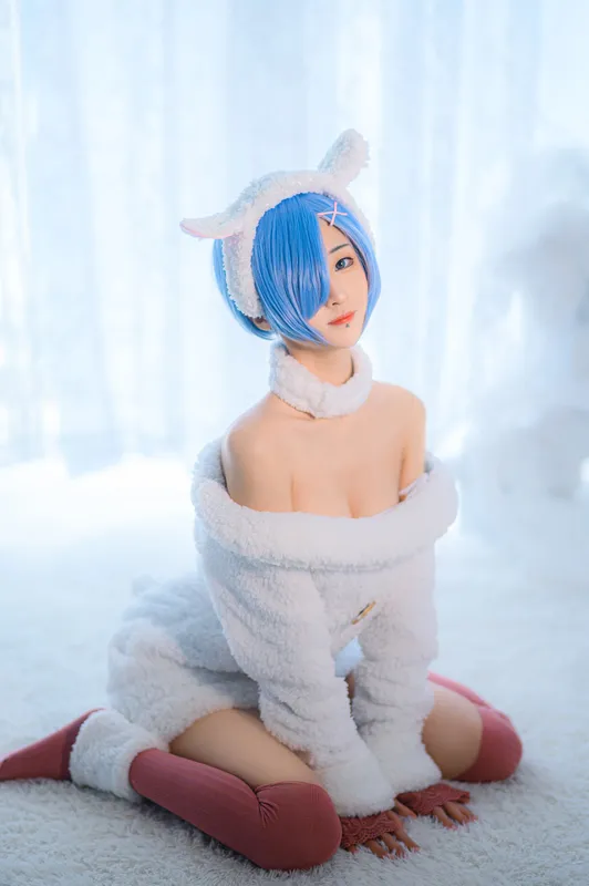 妹抖青 – 蕾姆绵羊 [10P] - 机器猫次元