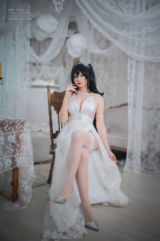 Nyako喵子 – 大凤纯白婚纱 [65P] - 机器猫次元
