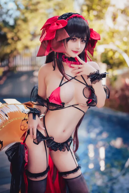 沖田凜花Rinka – Kurumi Tokisaki Swimsuit [29P] - 机器猫次元