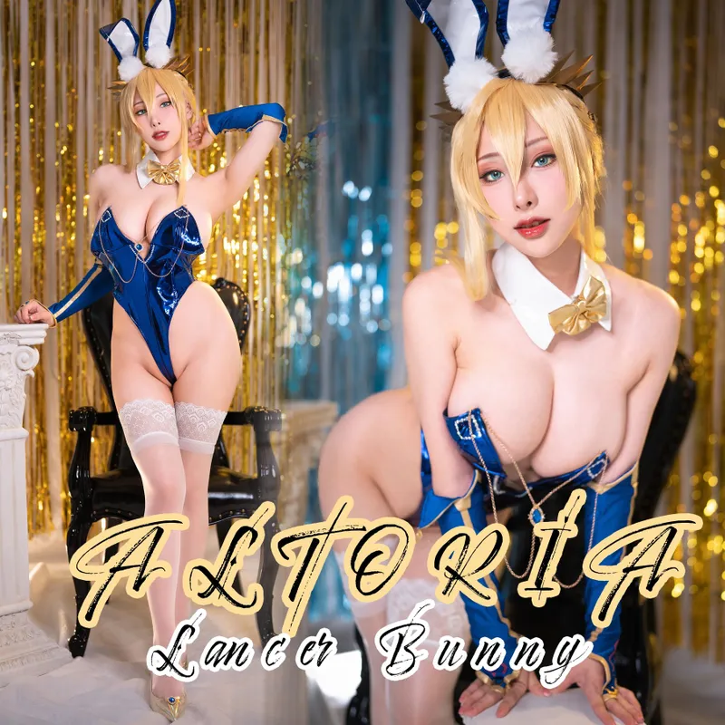 雨波_HaneAme – FGO FATE Artoria Lancer bunny [24P] - 机器猫次元
