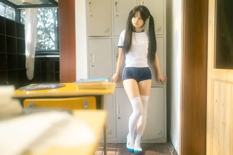 rua阮阮 – 春の更衣室-体操服 [47P] - 机器猫次元