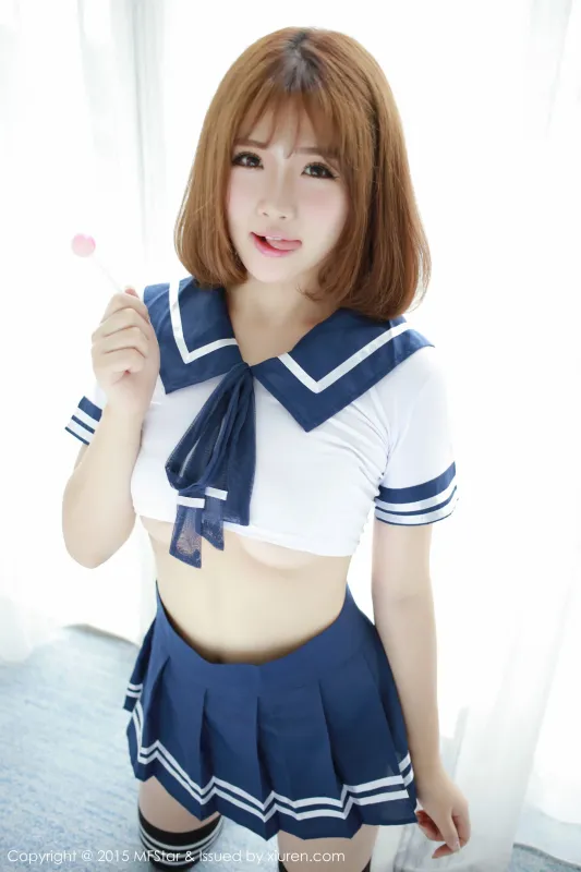 徐cake 《性感水手服+粉色抹胸连体服》 模范学院 Vol.020 - 机器猫次元