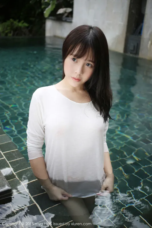 Evelyn艾莉《泳池湿身》 美媛馆 Vol.180 - 机器猫次元
