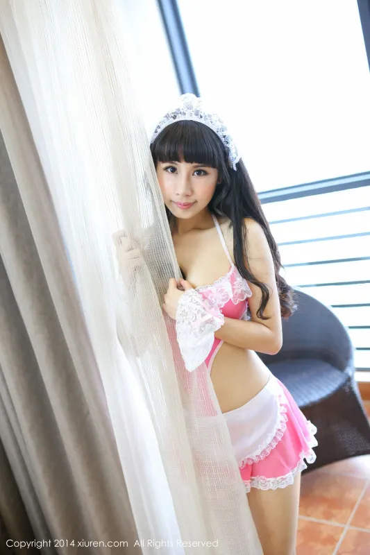 涵涵Blackangela《厨娘装+猫耳cosplay》 秀人网 No.132 - 机器猫次元