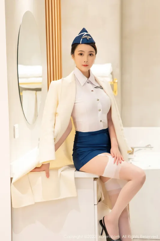 秀人网 No.4750 summer宝宝 空姐制服丝袜 - 机器猫次元
