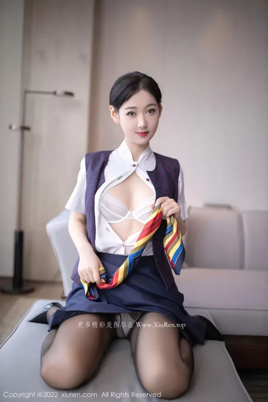 秀人网 No.5922 唐安琪 制服黑丝 - 机器猫次元