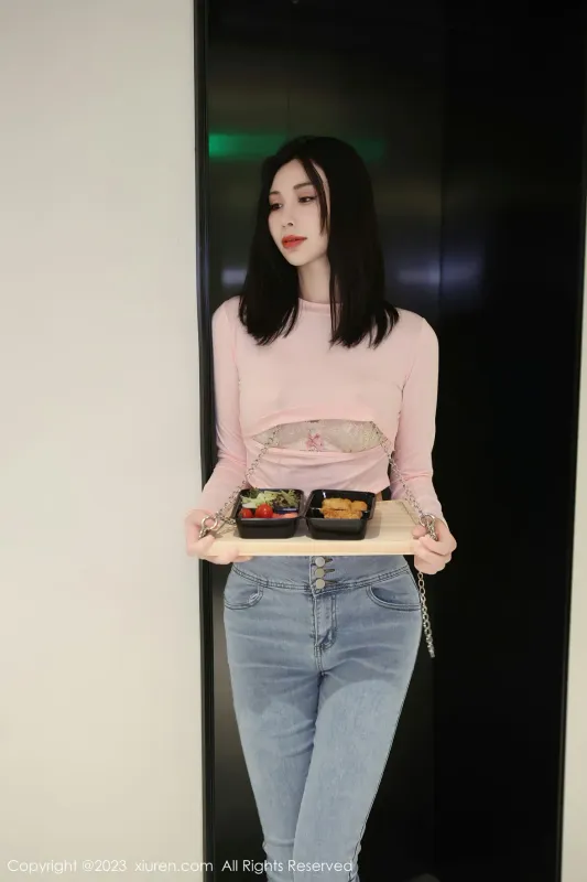 XiuRen 秀人 No.6992 曼柔 粉色蕾丝内衣性感写真 [83P] - 机器猫次元