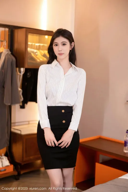 XiuRen 秀人 No.7335 李雅柔182CM 黑色轻透内衣性感写真 [61P] - 机器猫次元