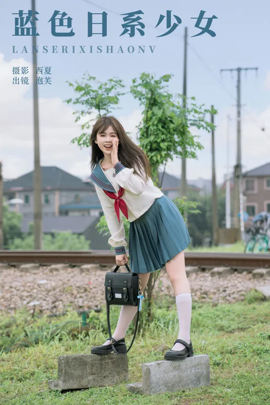 泡芙小方 – 《蓝色日系少女》[22P] - 机器猫次元