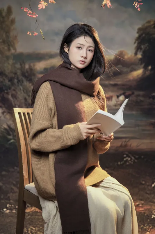 欣欣 – 《深秋的文艺少女》[13P] - 机器猫次元