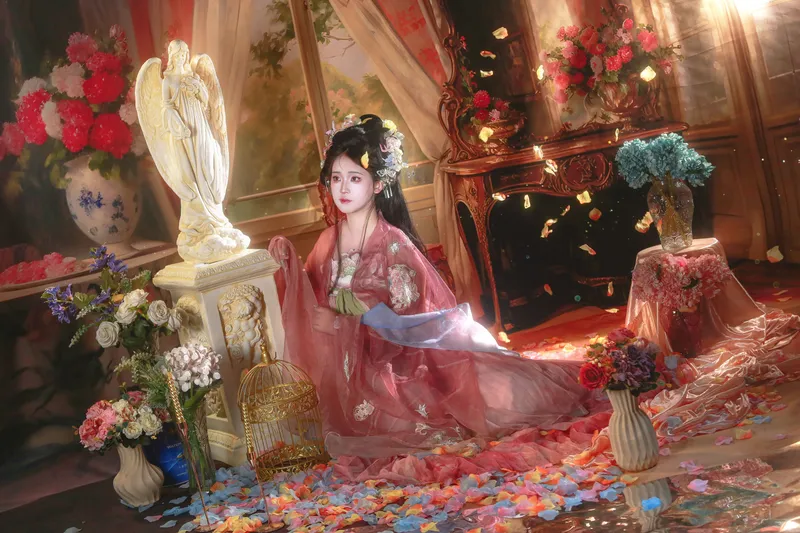 肥牛 – 《油画少女》[15P] - 机器猫次元