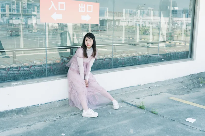 粉色少女 - 《天台邂逅 | 日系少女的梦幻诗篇》[21P]