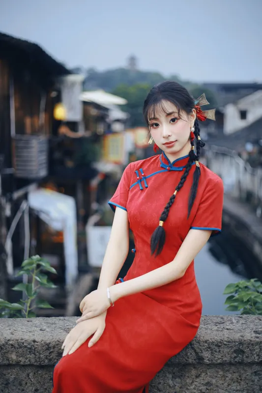 小u – 《书圣故里江南水乡旗袍》[23P] - 机器猫次元