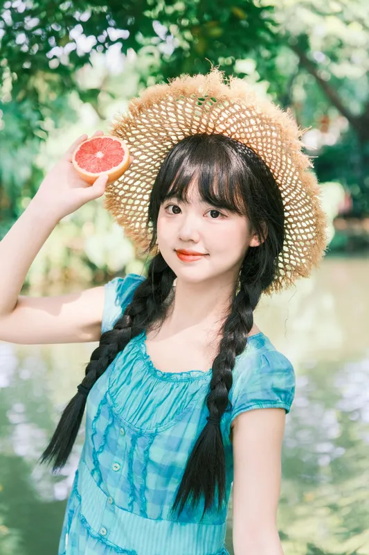 小梨花儿 – 《西柚味的夏天》[21P] - 机器猫次元