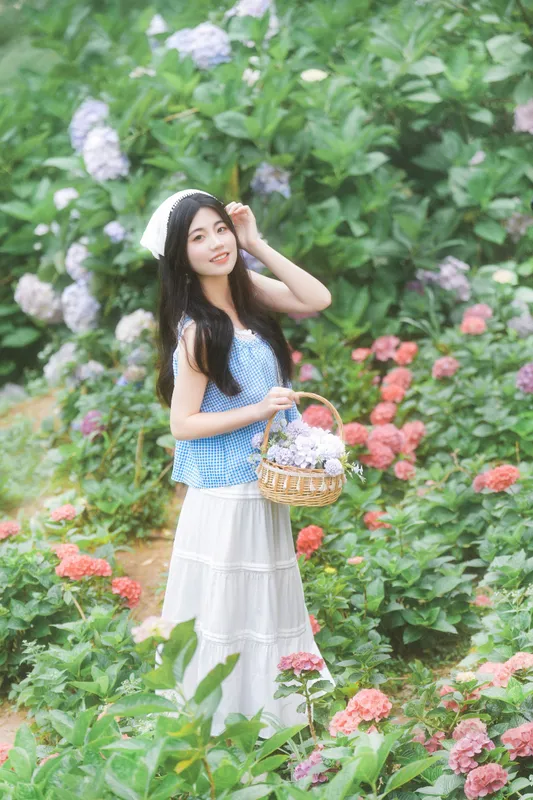 阿咩 - 《日系人像拍摄-绣球花》[19P]