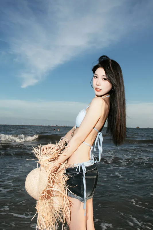小欣吃不饱 – 《海边》[22P] - 机器猫次元
