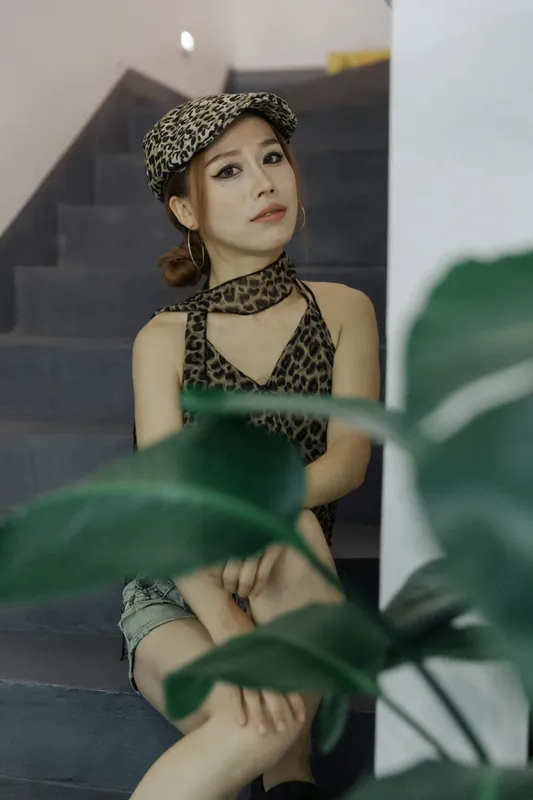 盼盼 – 《豹纹女郎》[15P] - 机器猫次元