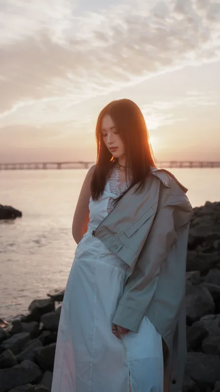 月月 - 《海边寂静黄昏日落》[33P]