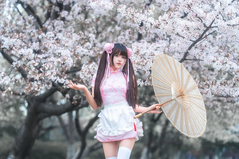 《中华娘樱花人像》[12P]