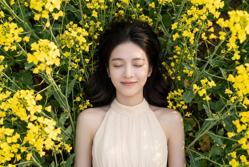 《油菜花中少女》[10P] - 机器猫次元